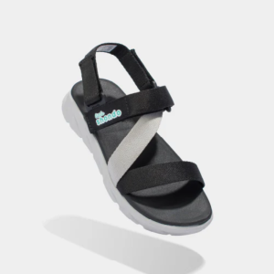 Sandals Little F6 sport đen xám