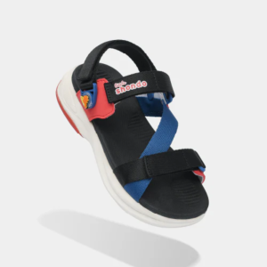 Sandal trẻ em Little 8 quai xoay đen