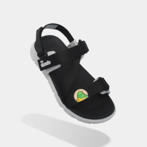 Sandal bé trai Little 6 khủng long đen