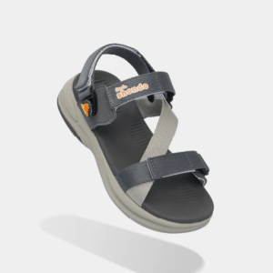 Sandal trẻ em Little 8 quai xoay xám